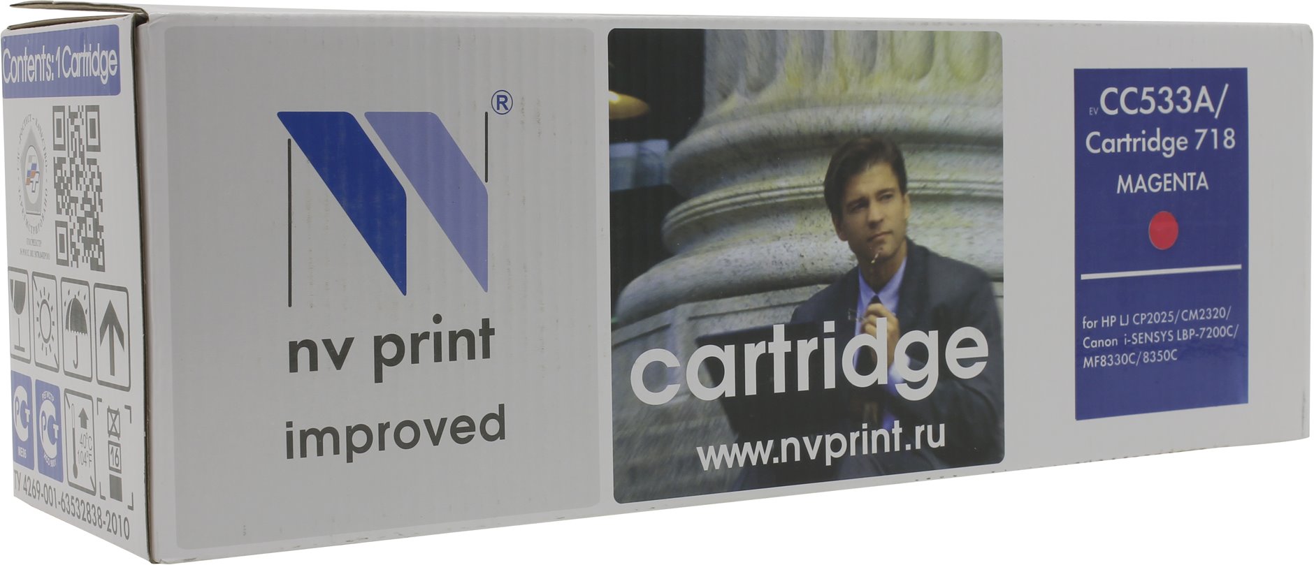   NV-Print  HP Color LaserJet CP2025/ CM2320 Magenta, CC533A